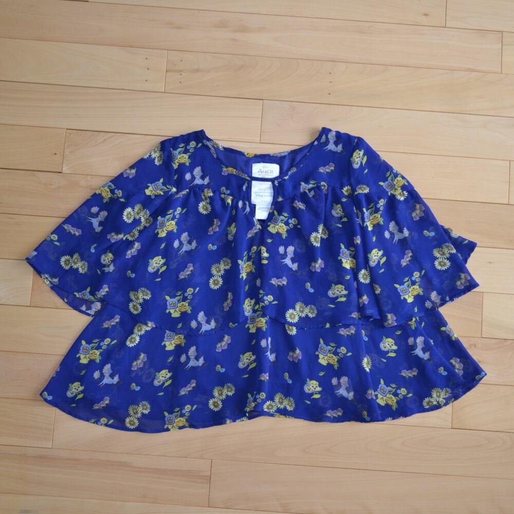 Disney Alice in Wonderland Blouse Top 70th Anniversary Size XS